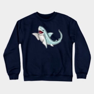 Shark Great White Waving Crewneck Sweatshirt